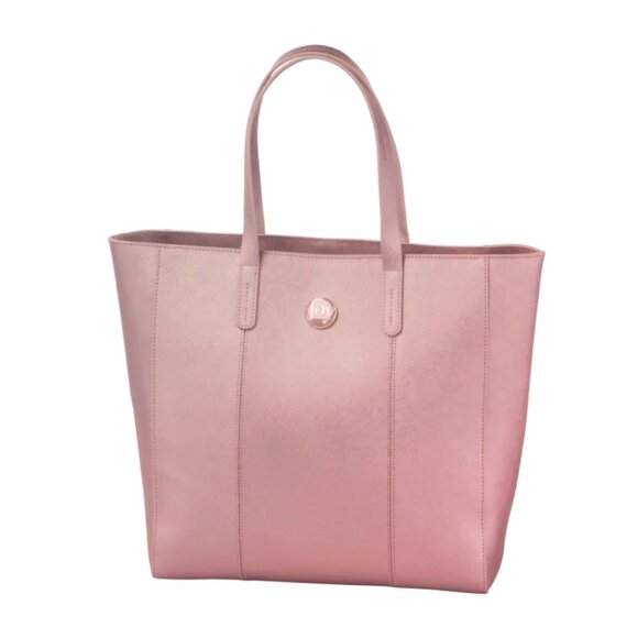 Joy Mangano Handbags - Joy Mangano Rose Pink Pre-loved Metallic Tote